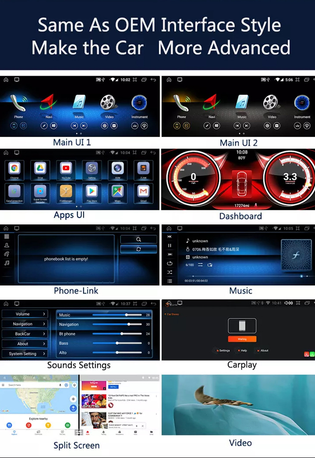 W169 Lettore multimediale Android