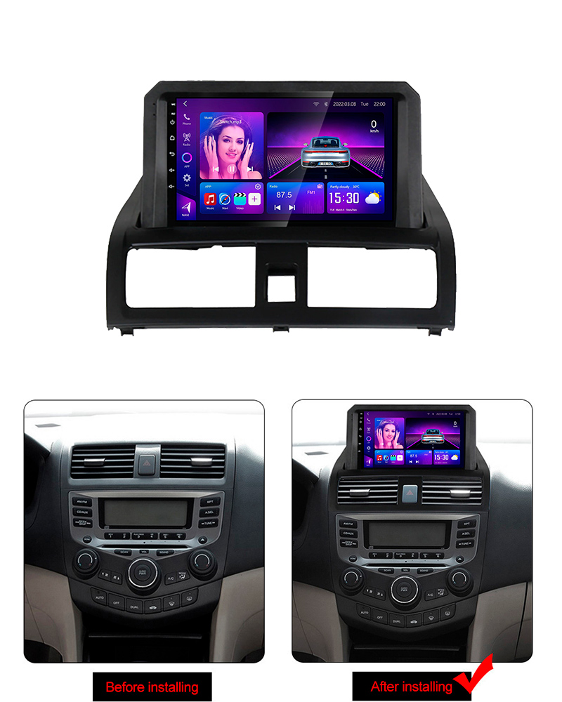 Honda Accord 7 car android frame